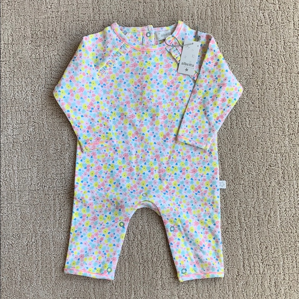 Alberta One piece Floral Romper NWT
